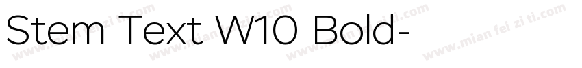 Stem Text W10 Bold字体转换